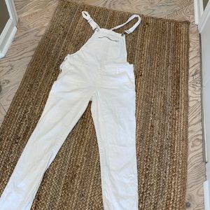 Forever 21 white overalls small